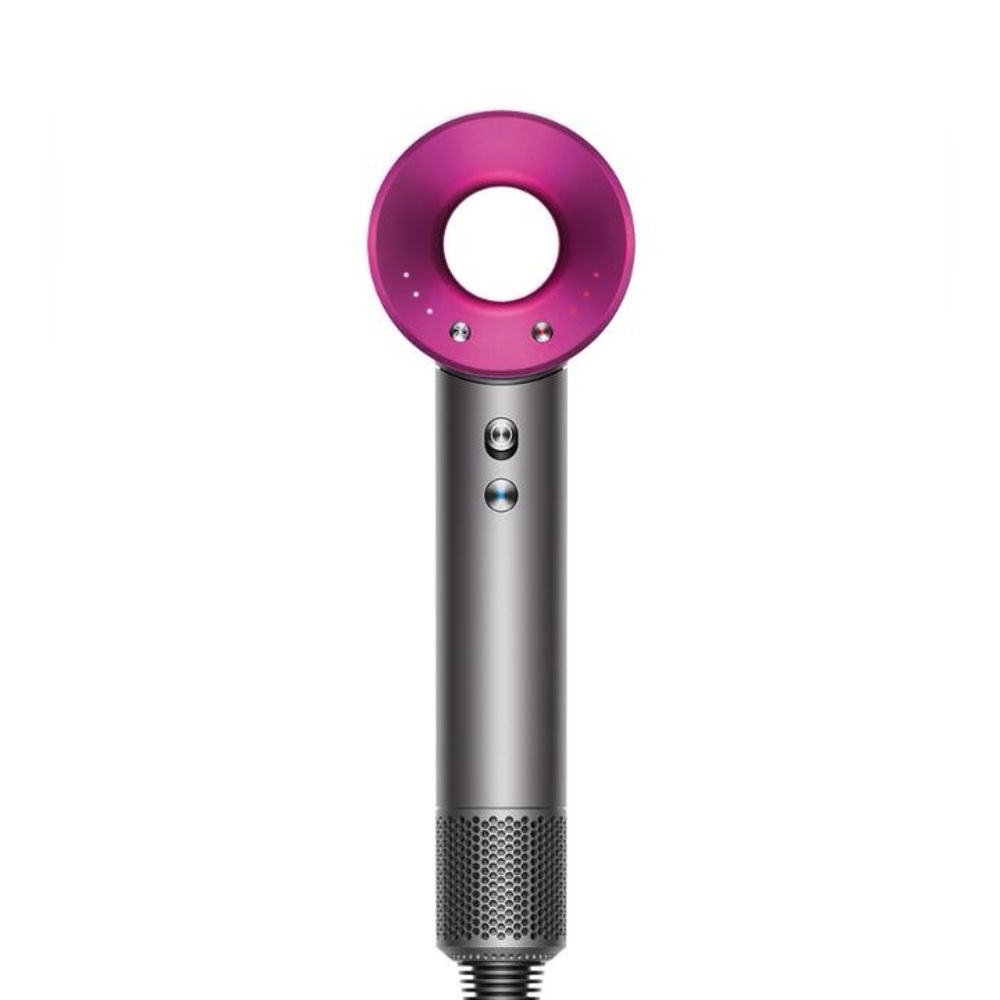 Dyson Hair Dryer in Vibrant Pink and Sleek Gray